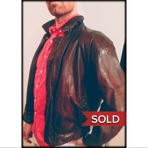 SOLD Neiman Marcus Leather Jacket Vintage 1980 40